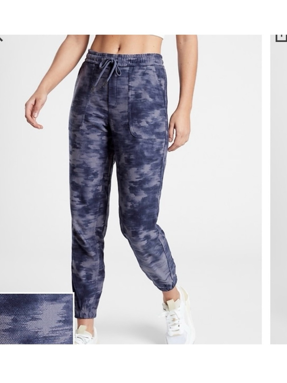 Athleta Farallon Printed Jogger in Dusty Blue